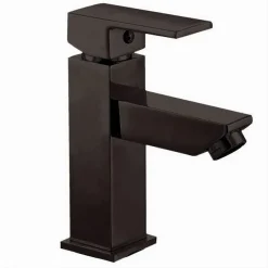 RUBINETTO PER BAGNO ULTRA MODERNO MISCELATORE ORIENTABILE LAVABO NERO OPACO 87207