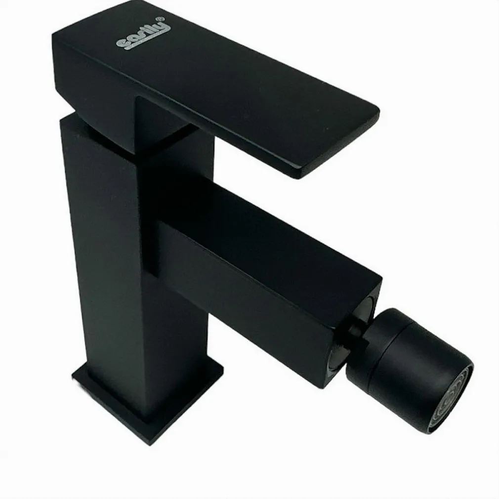 RUBINETTO PER BAGNO ULTRA MODERNO MISCELATORE ORIENTABILE BIDET NERO OPACO 87208