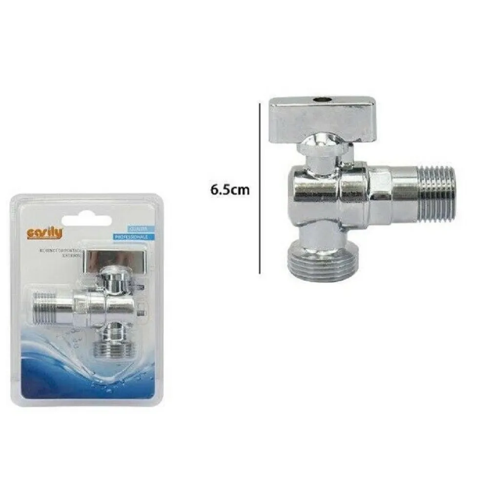 RUBINETTO PER LAVATRICE LAVASTOVIGLIE SOTTOLAVABO ROSONE VALVOLA 1/2 X 3/4 59984