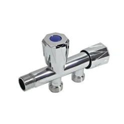 RUBINETTO UNIVERSALE A PARETE DOPPIO ATTACCO 1/2" LAVATRICE LAVASTOVIGLIE