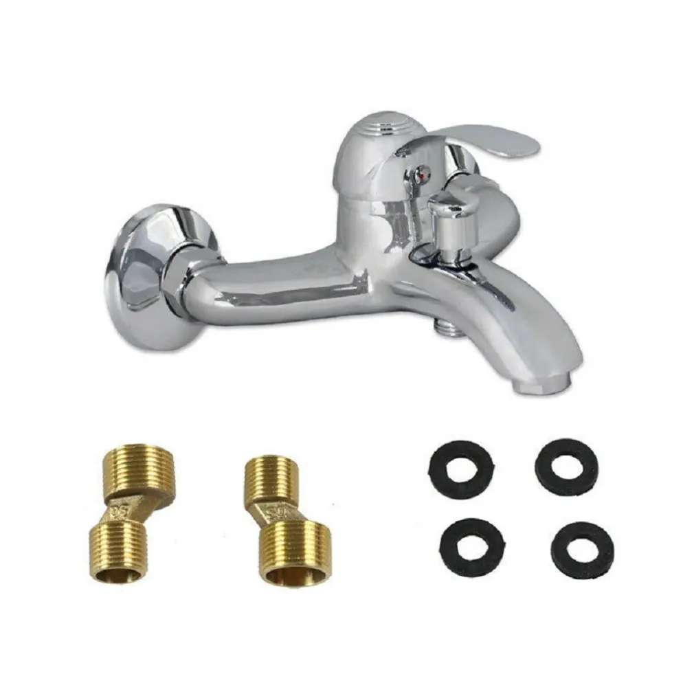 RUBINETTO VASCA A MURO MISCELATORE DOCCIA MONOCOMANDO DA BAGNO REGOLABILE 52441A