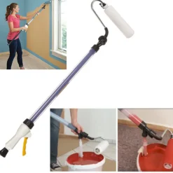 RULLO PITTURA CON SERBATOIO RICARICABILE ANTIGOCCIA CON MANICO TELESCOPICO