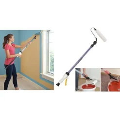 RULLO PITTURA CON SERBATOIO RICARICABILE ANTIGOCCIA CON MANICO TELESCOPICO