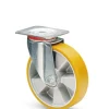 RUOTA GIREVOLE CON RIVESTIMENTO IN POLIURETANO AVOLAN Sh A 91 NUCLEO ALLUMINIO