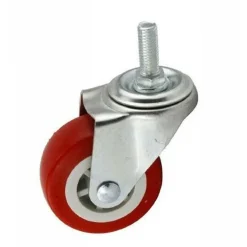 RUOTA GOMMA RICAMBIO ROTELLA PER CARRELLO MOBILI STAFFA GIREVOLE VITE 1.5"