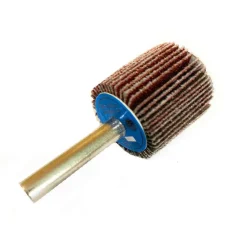 RUOTA LAMELLARE CON CARTA ABRASIVA GRANA P120 25MM MOLA PUNTA TRAPANO LEVIGARE