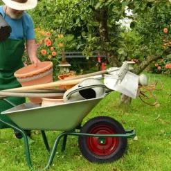 RUOTA PNEUMATICA PER CARRIOLA DIAMETRO DA 35CM IN GOMMA 3.50-8 MODELLO VESPA