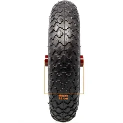 RUOTA PNEUMATICA PER CARRIOLA DIAMETRO DA 35CM IN GOMMA 3.50-8 MODELLO VESPA