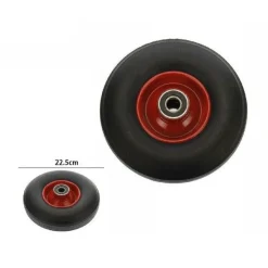 RUOTA RUOTINO UNIVERSALE AD ARIA PER CARRIOLE CARRELLI DIAMETRO 22.5 CM 3.50-4