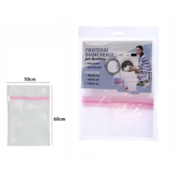 SACCHETTO BORSA LAVAGGIO SICURO PER LAVATRICE CALZINI BIANCHERIA 50X60CM 69622