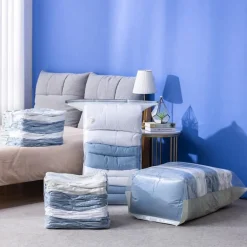 SACCHETTO BORSA SOTTOVUOTO VESTITI PIUMINI CASA NESSUNA POMPA SALVASPAZIO ARMADIO 80X100X32CM