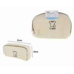 SACCHETTO LAVANDERIA LAVATRICE LAVAGGIO BIANCHERIA RETE MAGLIA 35X2X10 CM 59118