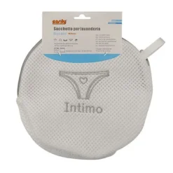 SACCHETTO LAVATRICE BORSA PER BIANCHERIA LAVAGGI A RETE INTIMO 20CM GRIGIO 59376