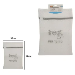 SACCHETTO PER LAVANDERIA LAVATRICE RETE 30X40CM BIANCHERIA INTIMO CALZINI VESTITI 59378