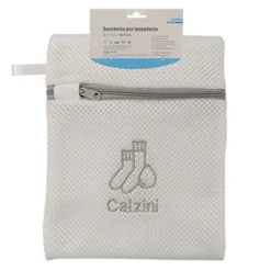 SACCHETTO RETE PER LAVANDERIA LAVATRICE 18X22 CM BIANCHERIA INTIMO CALZINI 59374
