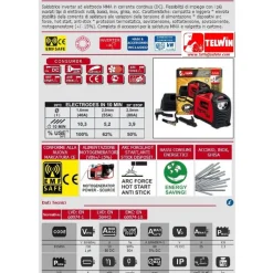 SALDATRICE INVERTER FORCE 125 + ACCESSORI - TELWIN - COD.815855