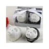 SALE E PEPE COPPIA SPOSI CERAMICA SCATOLA SEGNAPOSTO SALIERA PEPIERA BOMBONIERA