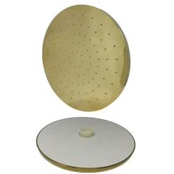 SALISCENDI BAGNO COLONNA DOCCIA MISCELATORE ORO SOFFIONE ROTONDO DOCCETTA 87306