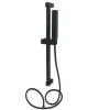 SALISCENDI 60CM DOCCIA NERO CON DOCCINO SOFFIONE QUADRATO BAGNO 87495 TUBO 180CM