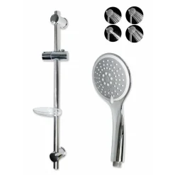 SALISCENDI CON SOFFIONE MULTIGETTO REGOLABILE PORTASAPONE 70CM ATTACCO 1/2 69138