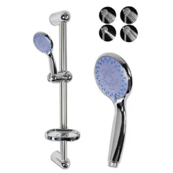 SALISCENDI DOCCIA BAGNO CON PORTASAPONE E SOFFIONE DOCCETTA MULTIGETTO BLU 69134