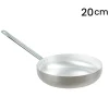 SALTAPASTA PADELLA IN ALLUMINIO CON MANICO METALLO Ø20-22-24 CM UTENSILE PER CUCINA