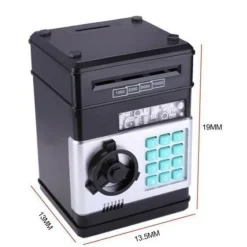 SALVADANAIO ELETTRONICO CASSAFORTE ATM PER BAMBINI CONTANTI MONETE