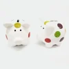 SALVADANAIO MAIALINO MAIALE IN CERAMICA PER MONETE DECORAZIONE CLASSICA REGALO