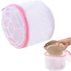 SALVAREGGISENO CON CERNIERA PIEGHEVOLE IN RETE PER LAVATRICE BIANCHERIA CUSTODIA Ø15XH13CM