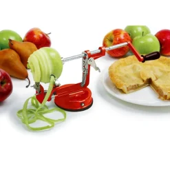 SBUCCIA MELA AFFETTA TAGLIA PELA PERE PULISCI PATATE FRUTTA LEVA TORSOLI ACCIAIO