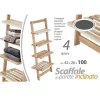 SCAFFALE APPOGGIO PARETE H100 42x26 CM ARREDO BAGNO MENSOLE OGGETTI TELO DOCCIA