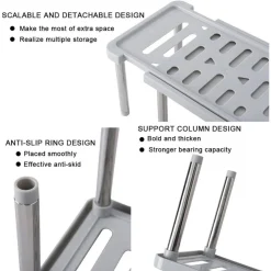 SCAFFALE ESPANDIBILE PER ARMADIETTI ORGANIZER CUCINA A SCOMPARSA BAGNO DISPENSA