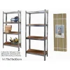 SCAFFALE IN METALLO ZINCATO 4 RIPIANI FINO A 240KG ANTIRUGGINE 173 X 75 X 30 CM