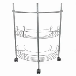 SCAFFALE MOBILETTO CARRELLO SOTTOLAVABO SOTTO LAVANDINO BAGNO 2 RIPIANI 59965