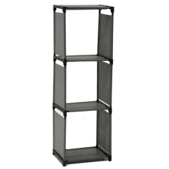 SCAFFALE MULTIUSO A 3 SCOMPARTI RIPIANI ARMADIO COMPONIBILE PER BUCATO MOBILE CASA BAGNO