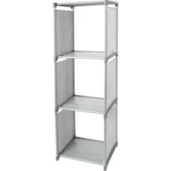 SCAFFALE MULTIUSO A 3 SCOMPARTI RIPIANI ARMADIO COMPONIBILE PER BUCATO MOBILE CASA BAGNO