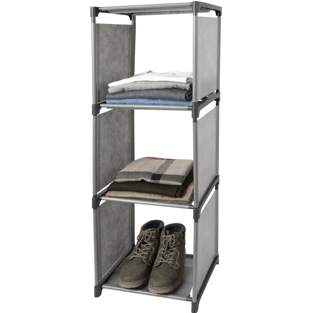 SCAFFALE MULTIUSO A 3 SCOMPARTI RIPIANI ARMADIO COMPONIBILE PER BUCATO MOBILE CASA BAGNO