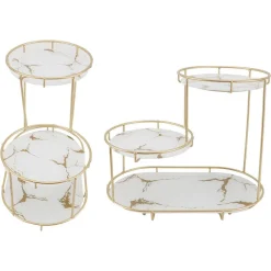 SCAFFALE PER TRUCCO PER COSMETICI PROFUMI CURA DELLA PELLE ELEGANTE MODERNO DUE COLORI