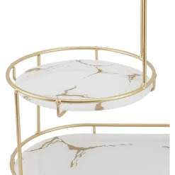 SCAFFALE PER TRUCCO PER COSMETICI PROFUMI CURA DELLA PELLE ELEGANTE MODERNO DUE COLORI