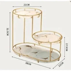 SCAFFALE PER TRUCCO PER COSMETICI PROFUMI CURA DELLA PELLE ELEGANTE MODERNO DUE COLORI