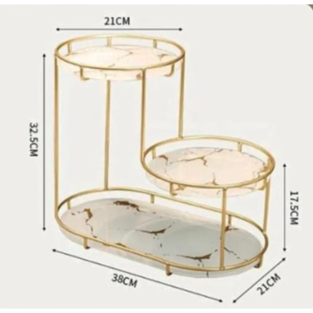 SCAFFALE PER TRUCCO PER COSMETICI PROFUMI CURA DELLA PELLE ELEGANTE MODERNO DUE COLORI
