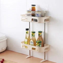 SCAFFALE PER WC BAGNO DOCCIA A PARETE ORGANIZER ARTICOLI DA TOELETTA A 3 RIPIANI