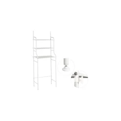 SCAFFALE SALVASPAZIO SOPRA LAVATRICE MENSOLE BAGNO 3 PIANI MOBILE LAVANDERIA 69078
