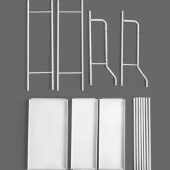 SCAFFALE SALVASPAZIO SOPRA LAVATRICE MENSOLE BAGNO 3 PIANI MOBILE LAVANDERIA 69078