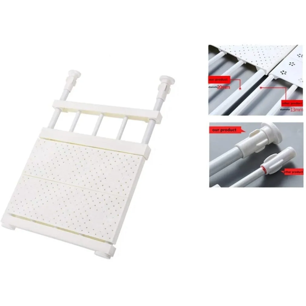 SCAFFALE TELESCOPICO PER ARMADIO REGOLABILE 30CM ALLUNGABILE DA 33-53 CM ACCIAIO