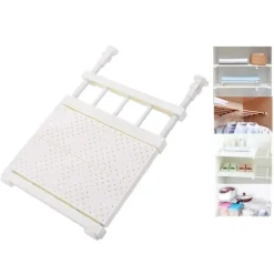 SCAFFALE TELESCOPICO PER ARMADIO REGOLABILE 42CM ALLUNGABILE DA 30-45 CM ACCIAIO