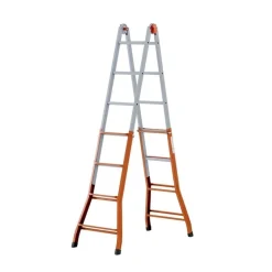 SCALA SCALETTO TELESCOPICO SUPER IN ACCIAIO 5,20 MT GIERRE MULTIUSO 5+4 GRADINI