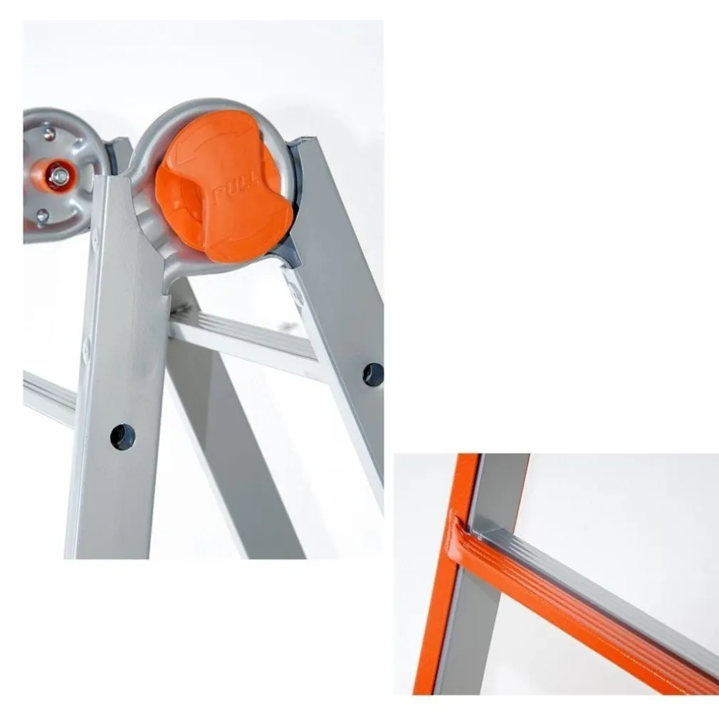 SCALA SCALETTO TELESCOPICO SUPER IN ACCIAIO 5,20 MT GIERRE MULTIUSO 5+4 GRADINI