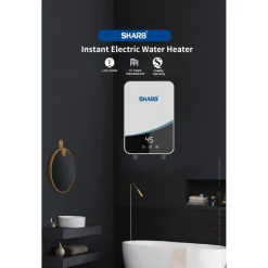 SCALDABAGNO BOILER ELETTRICO CALDAIA ACQUA CALDA ISTANTANEA CON DISPALY TOUCH