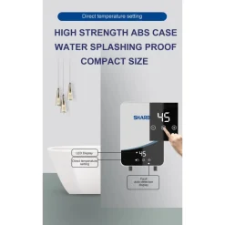 SCALDABAGNO BOILER ELETTRICO CALDAIA ACQUA CALDA ISTANTANEA CON DISPALY TOUCH